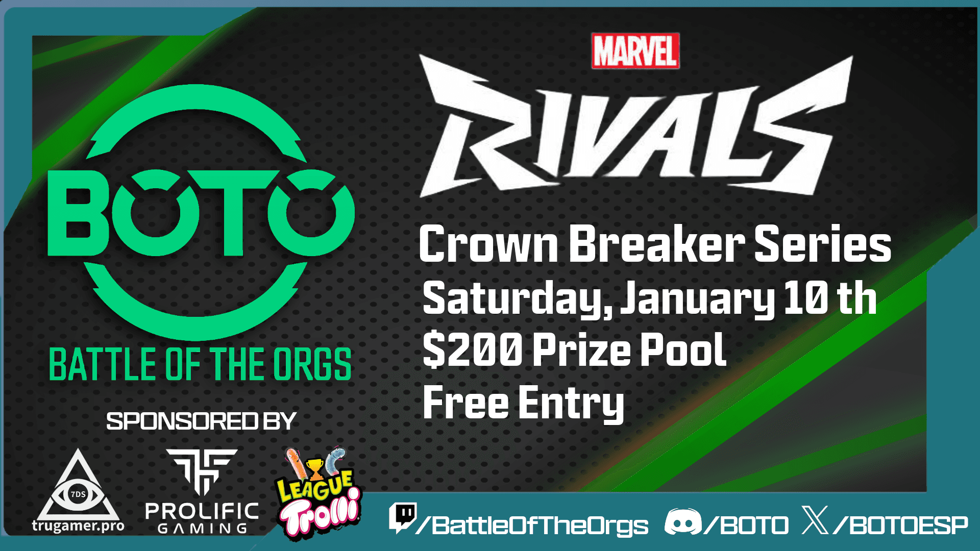 BOTO Crown Breaker Series Returns