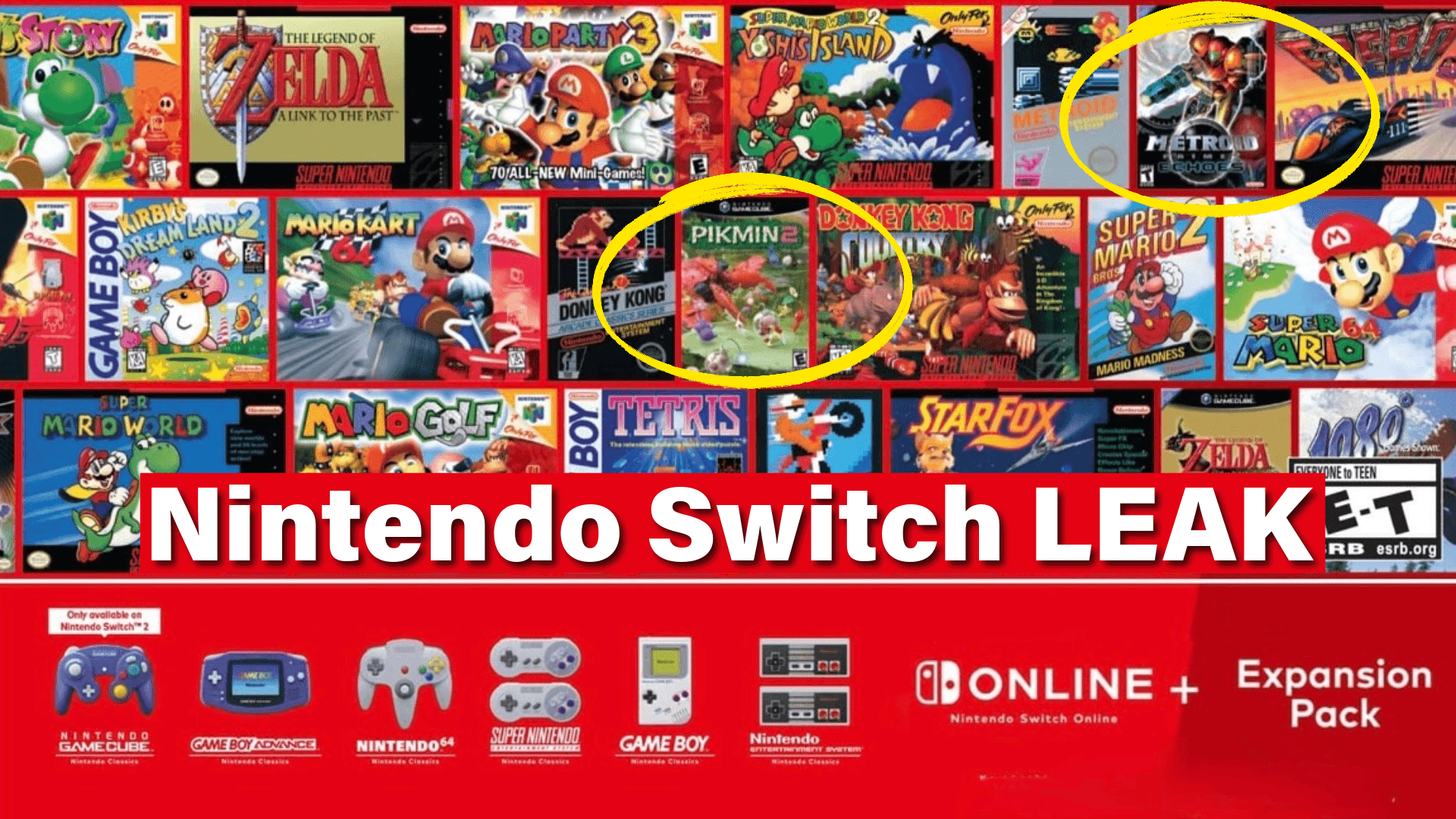 Nintendo Switch Online + Expansion Pack Walmart Leaks Metroid Prime 2, Echoes and Pikmin 2